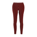 Red Buffalo Plaid Leggings — Cozy Women's Casual Patterned Leggings