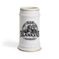 Blankvas Mountain Brewery Beer Stein Mug — Vintage Outdoor Logo Ceramic Stein