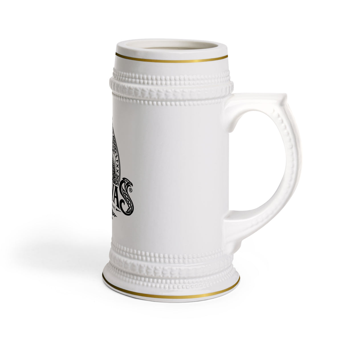 Blankvas Mountain Brewery Beer Stein Mug — Vintage Outdoor Logo Ceramic Stein
